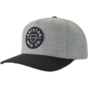 Men's Heather Grey/Black 80% Acrylic, 20% Wool  Crest C Mp Snbk